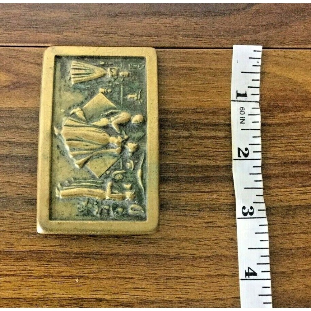 Vintage Solid figural dancing Brass women Brass Belt Buckle - Picture 6 of 8